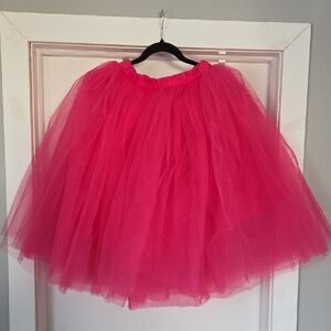 Elegant Pink Tulle Skirt